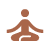 Yoga icon for yoga-centered retreats in Montana